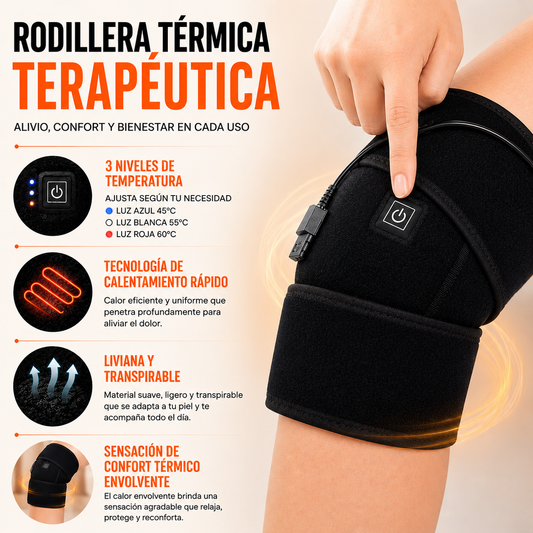 PowerFull Heat | Rodillera Térmica Terapéutica