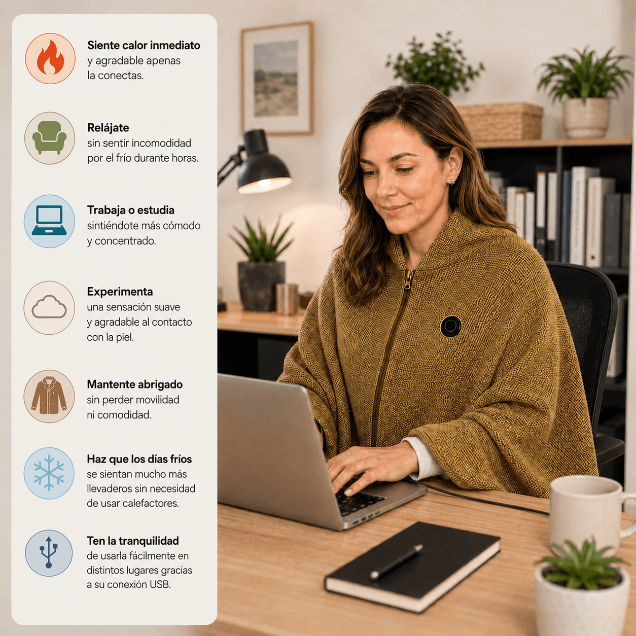 Manta Calefactora USB Pro