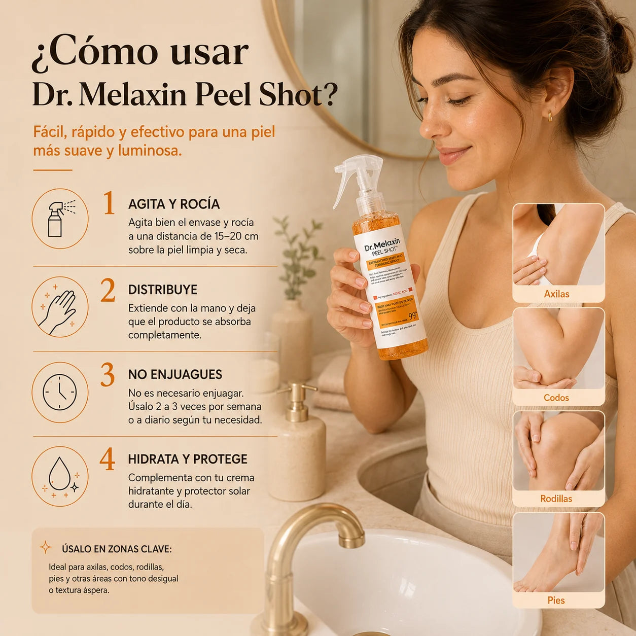Dr. Melaxin Peel Shot | ¡Adiós Manchas y Piel Opaca!