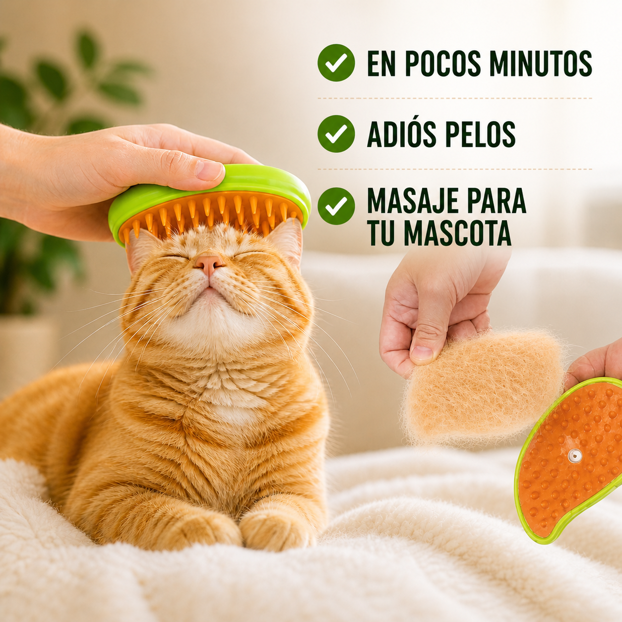 Cepillo Vaporizador para Mascotas