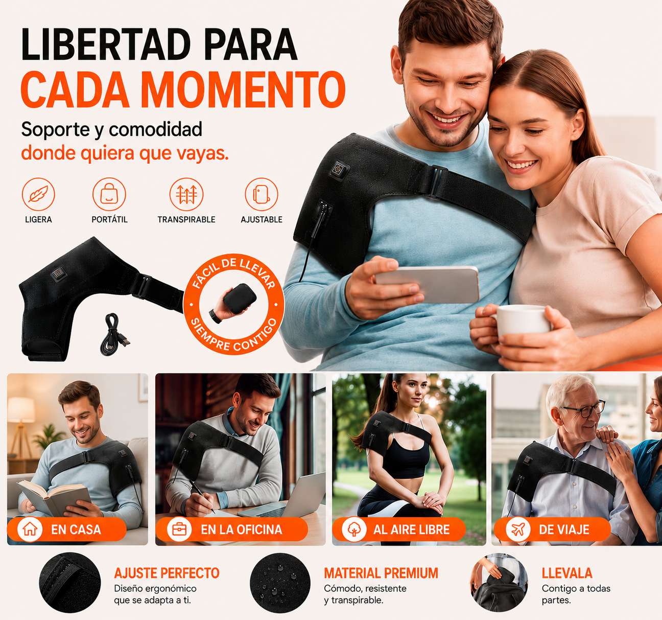Hombrera Térmica Ortopédica
