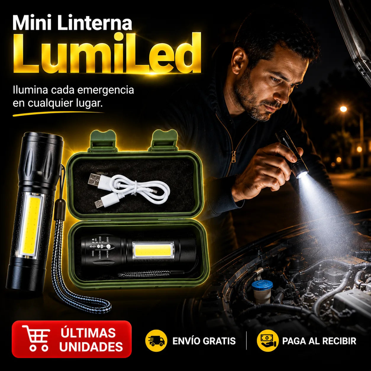 Mini Linterna LumiLed | Ilumina cada emergencia en cualquier lugar.