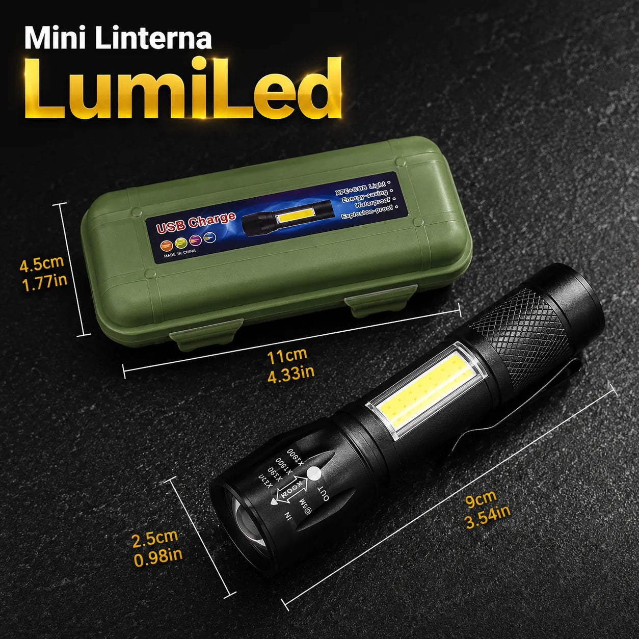 Mini Linterna LumiLed | Ilumina cada emergencia en cualquier lugar.