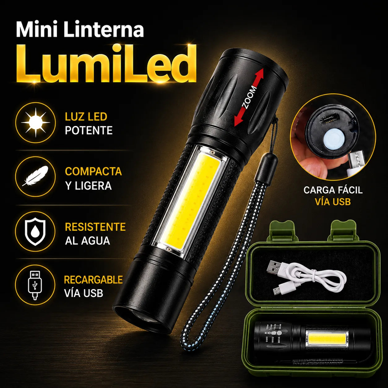 Mini Linterna LumiLed | Ilumina cada emergencia en cualquier lugar.