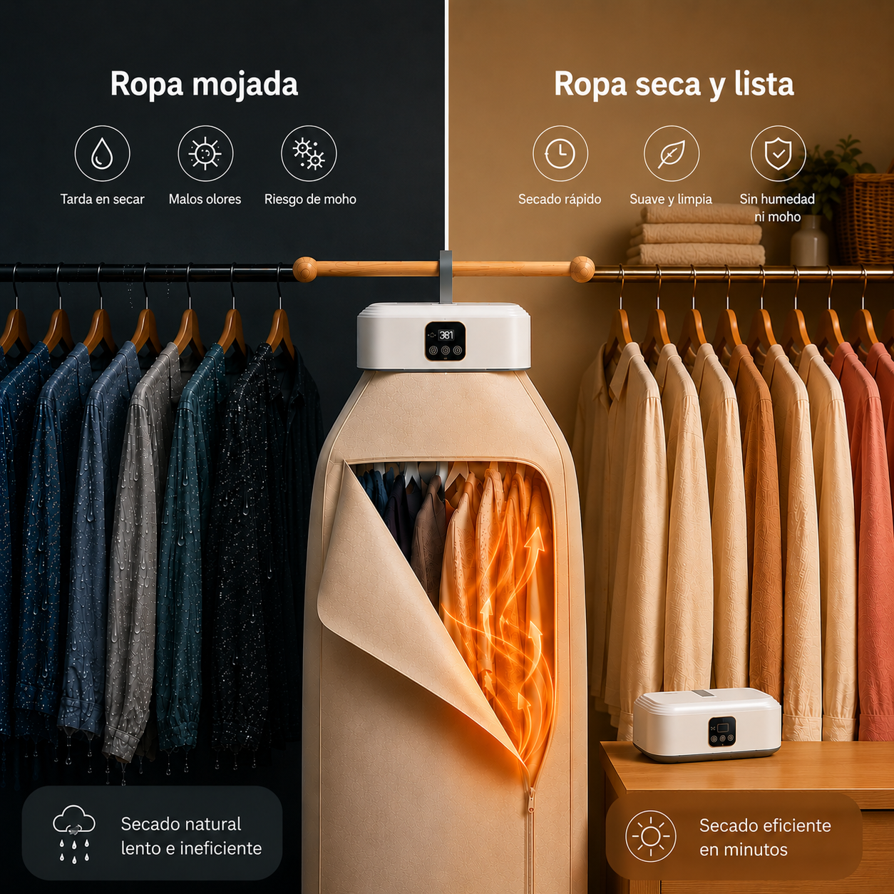 Secadora de Ropa Portátil | ClosetDry 360°